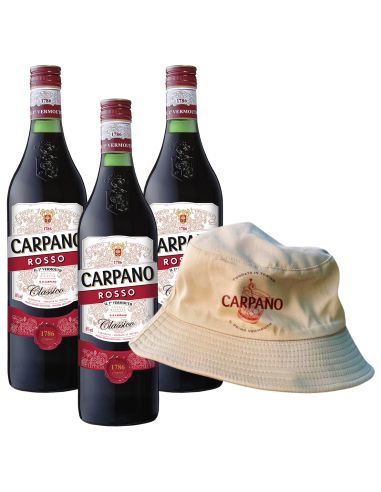 Combo Carpano Rosso x3 + Piluso Carpano